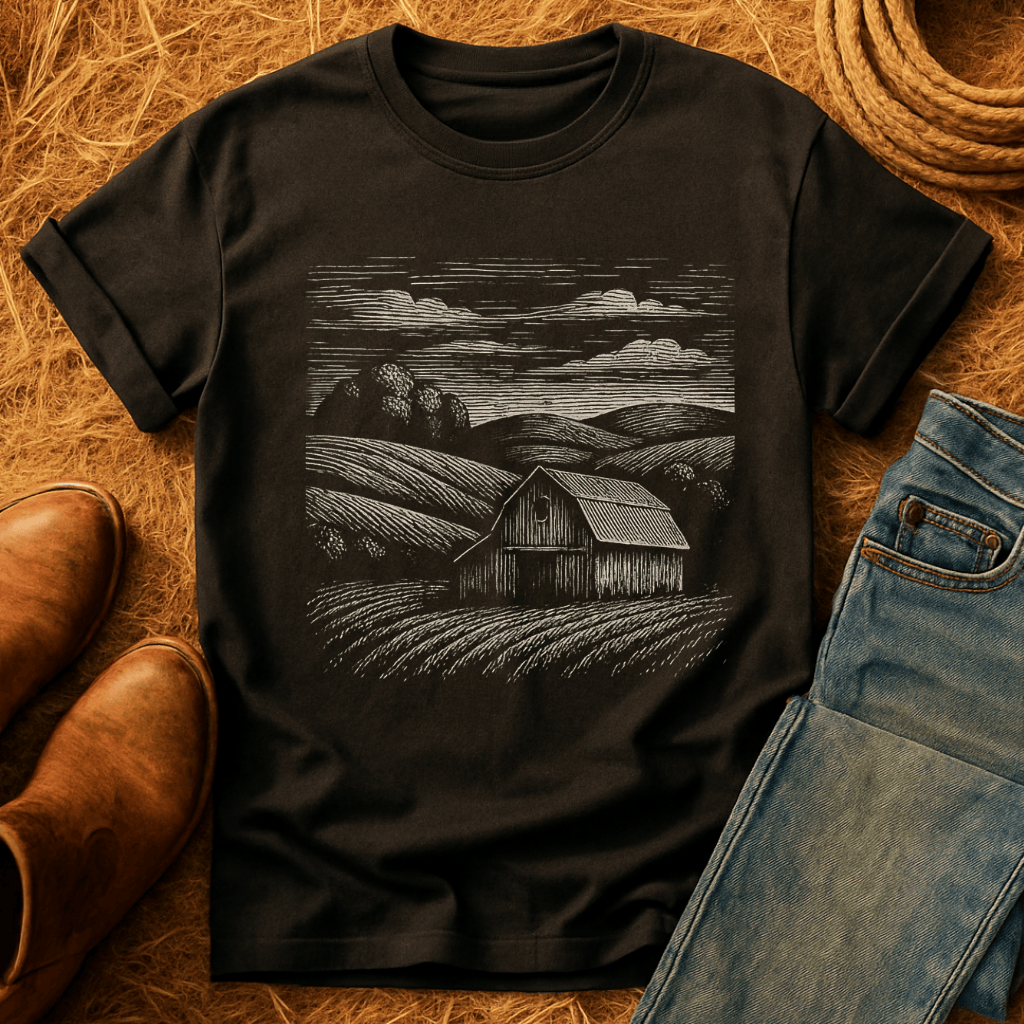 Barn And Farm-scape T-Shirt