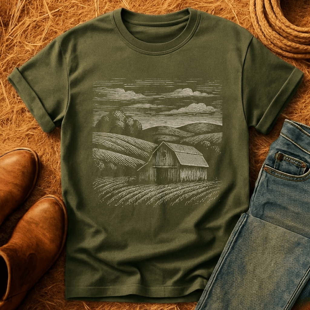 Barn And Farm-scape T-Shirt