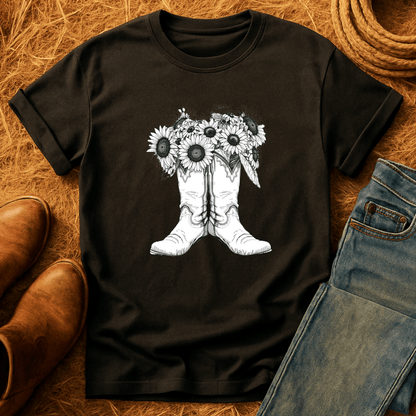 Sunflower Boots T-Shirt