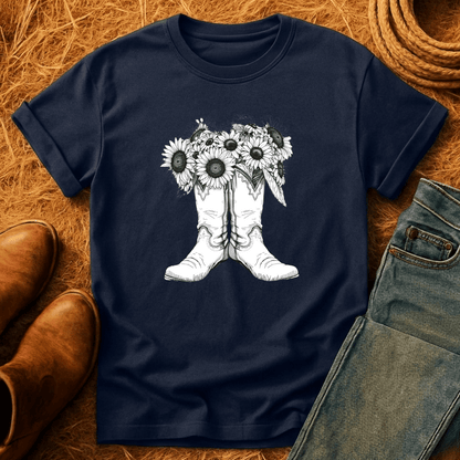 Sunflower Boots T-Shirt