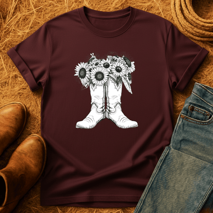 Sunflower Boots T-Shirt
