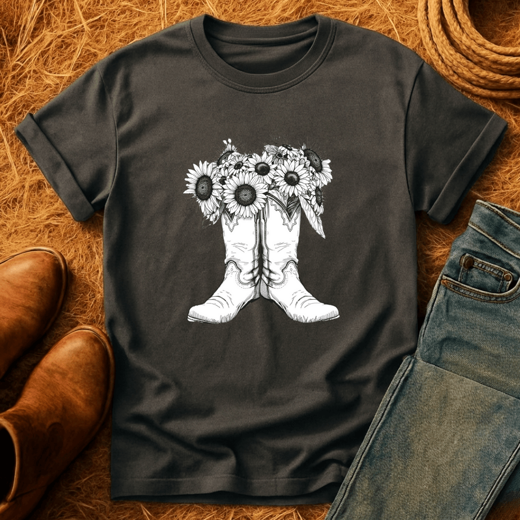 Sunflower Boots T-Shirt