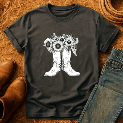 Sunflower Boots T-Shirt