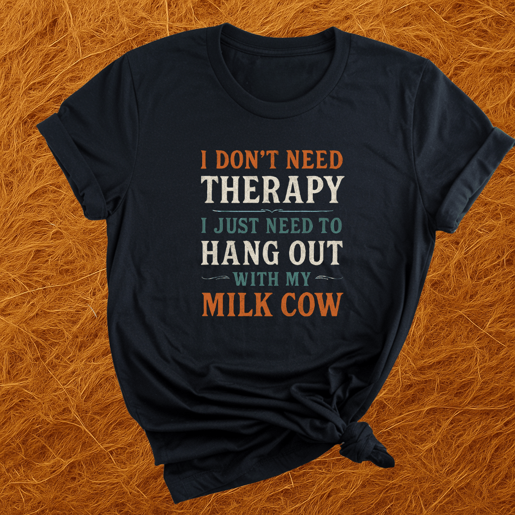 Milk Cows Are Therapy T-Shirt