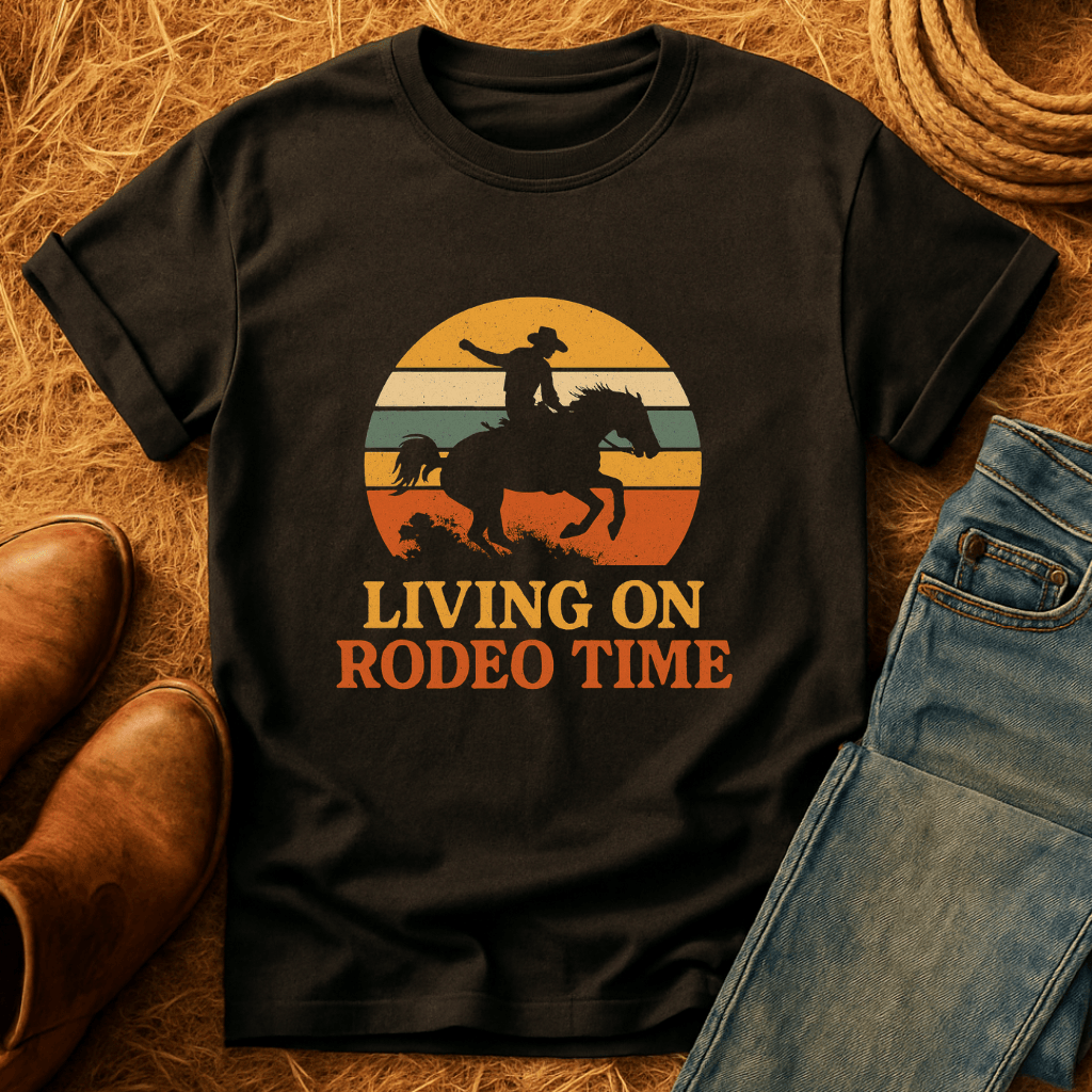 Living On Rodeo Time T-Shirt