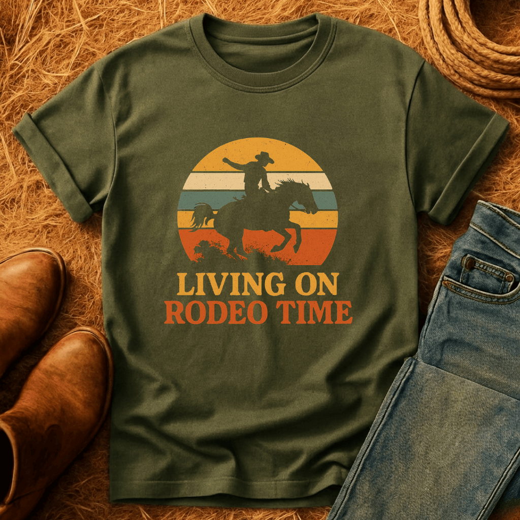 Living On Rodeo Time T-Shirt