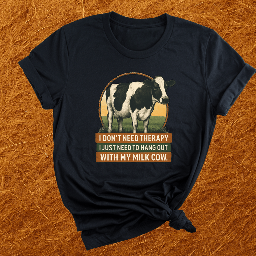 Therapy Is Milk Cows T-Shirt