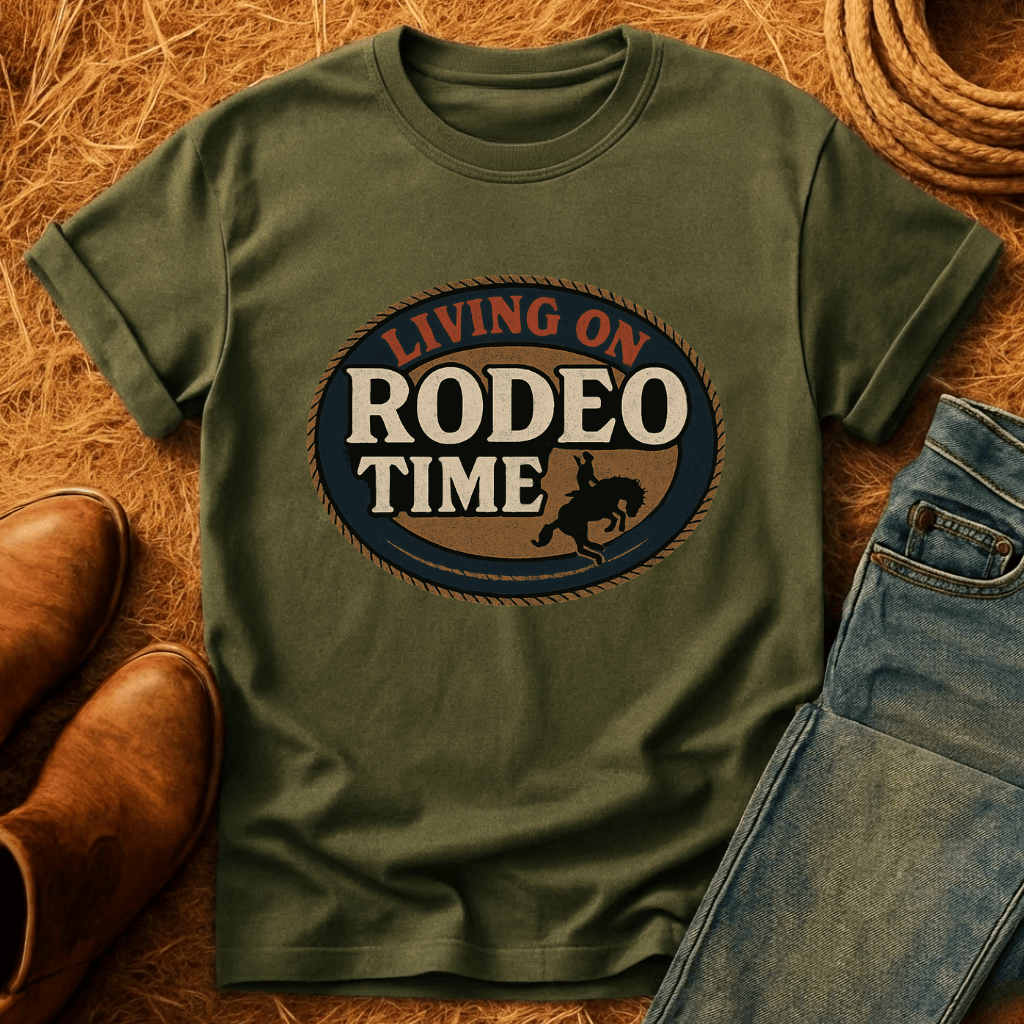 Living On Rodeo Time T-Shirt
