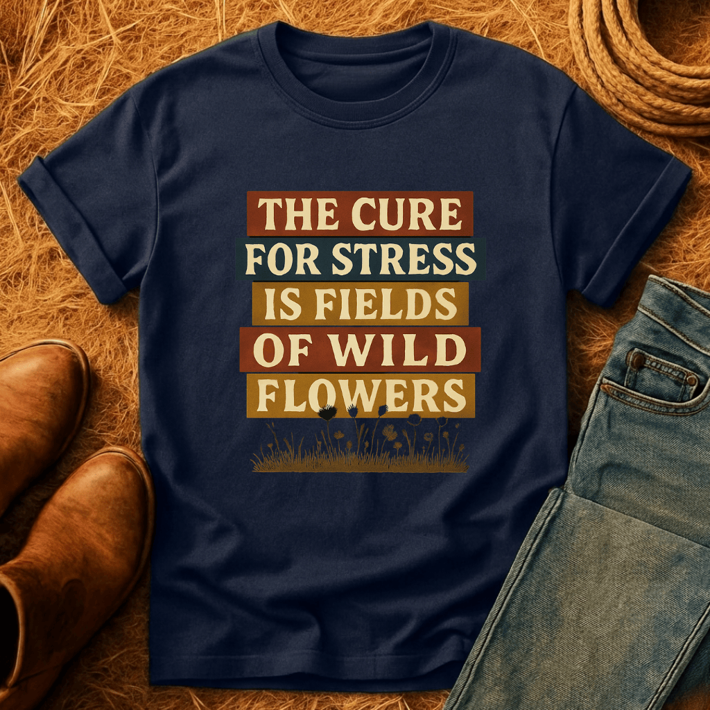 Wildflowers Cure Stress T-Shirt