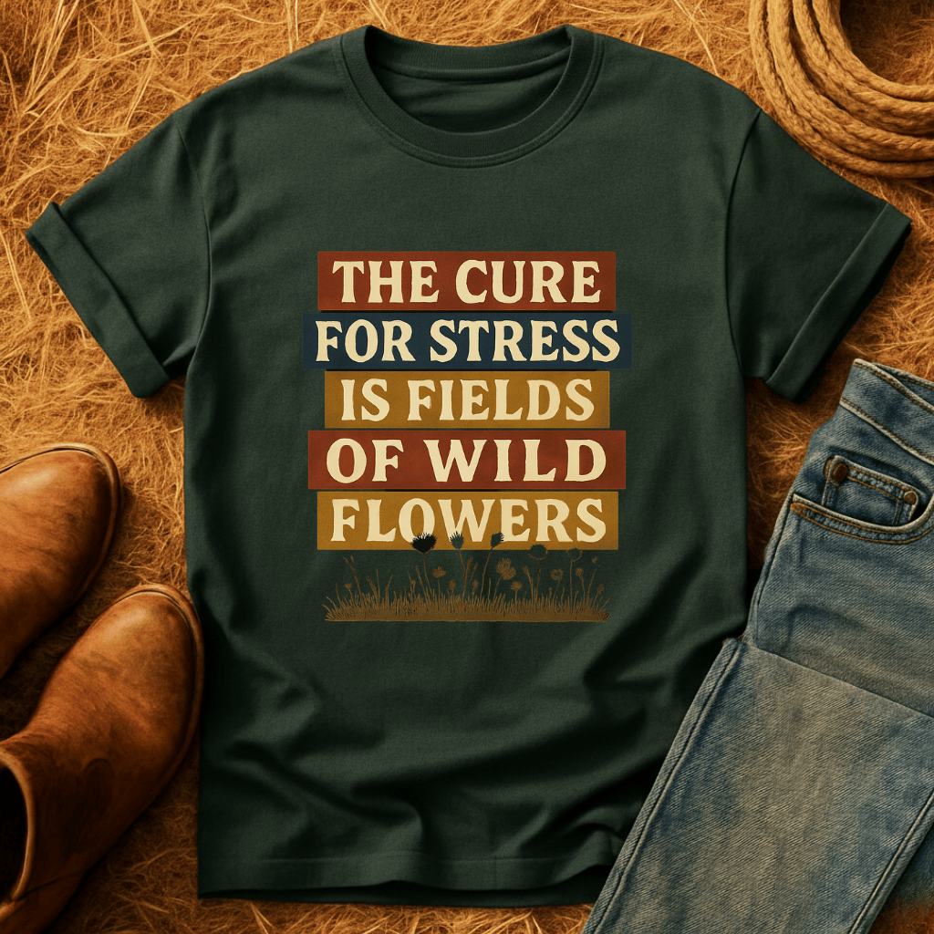 Wildflowers Cure Stress T-Shirt