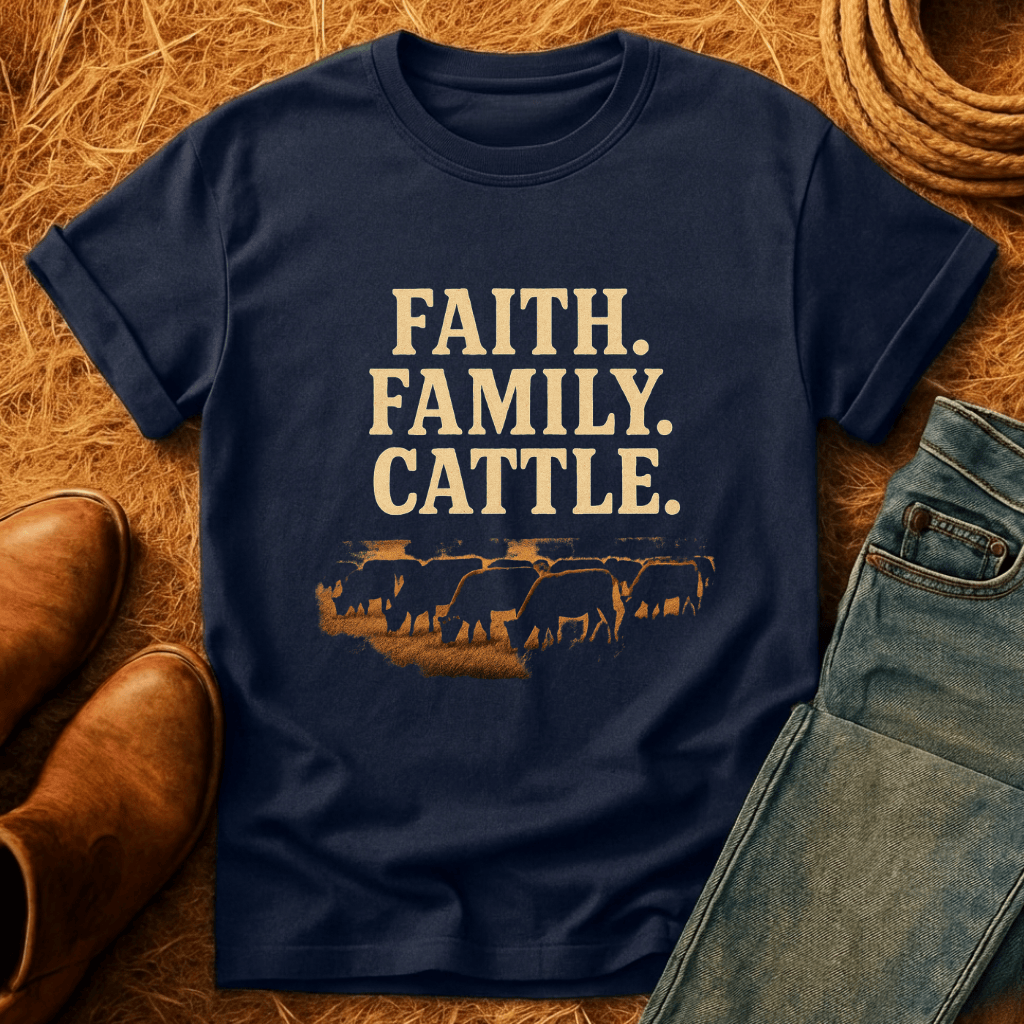 Faith. Family. Cattle T-Shirt