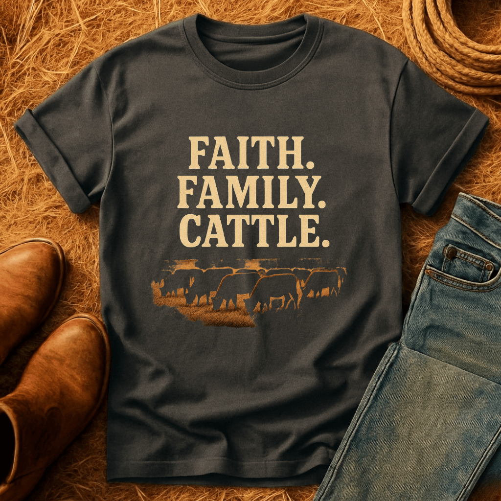 Faith. Family. Cattle T-Shirt
