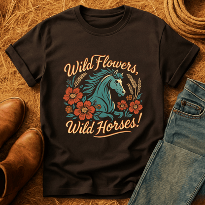 Wild Flowers, Wild Horses T-Shirt