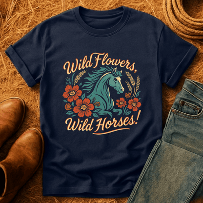 Wild Flowers, Wild Horses T-Shirt