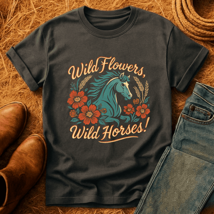 Wild Flowers, Wild Horses T-Shirt