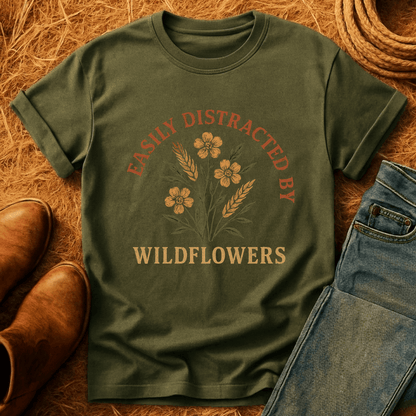Easily Distracted By Flowers T-Shirt