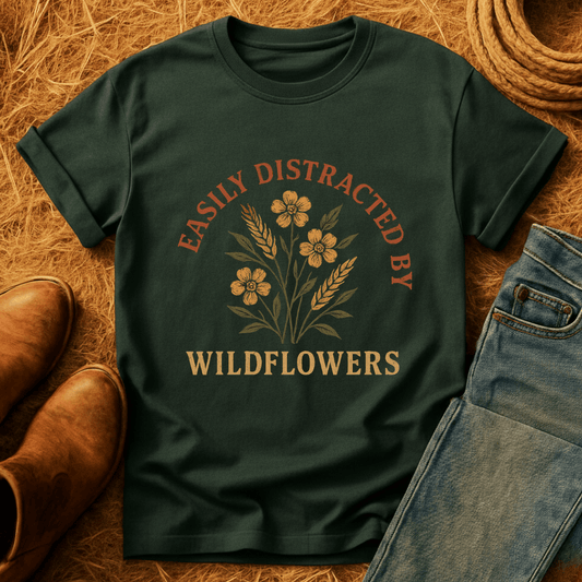 Easily Distracted By Flowers T-Shirt