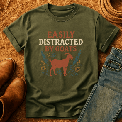 Easily Distracted By Goats T-Shirt