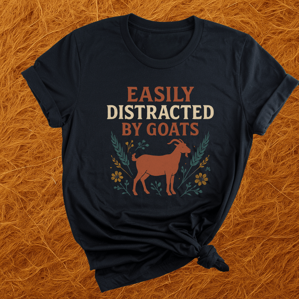Easily Distracted By Goats T-Shirt