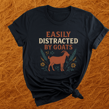 Easily Distracted By Goats T-Shirt