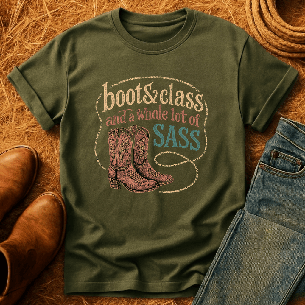 Boots Class N' Sass T-Shirt