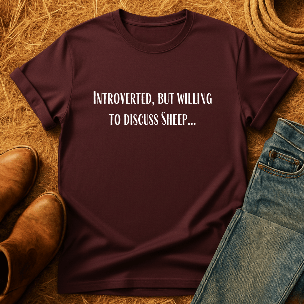 Willing To Discuss Sheep T-Shirt