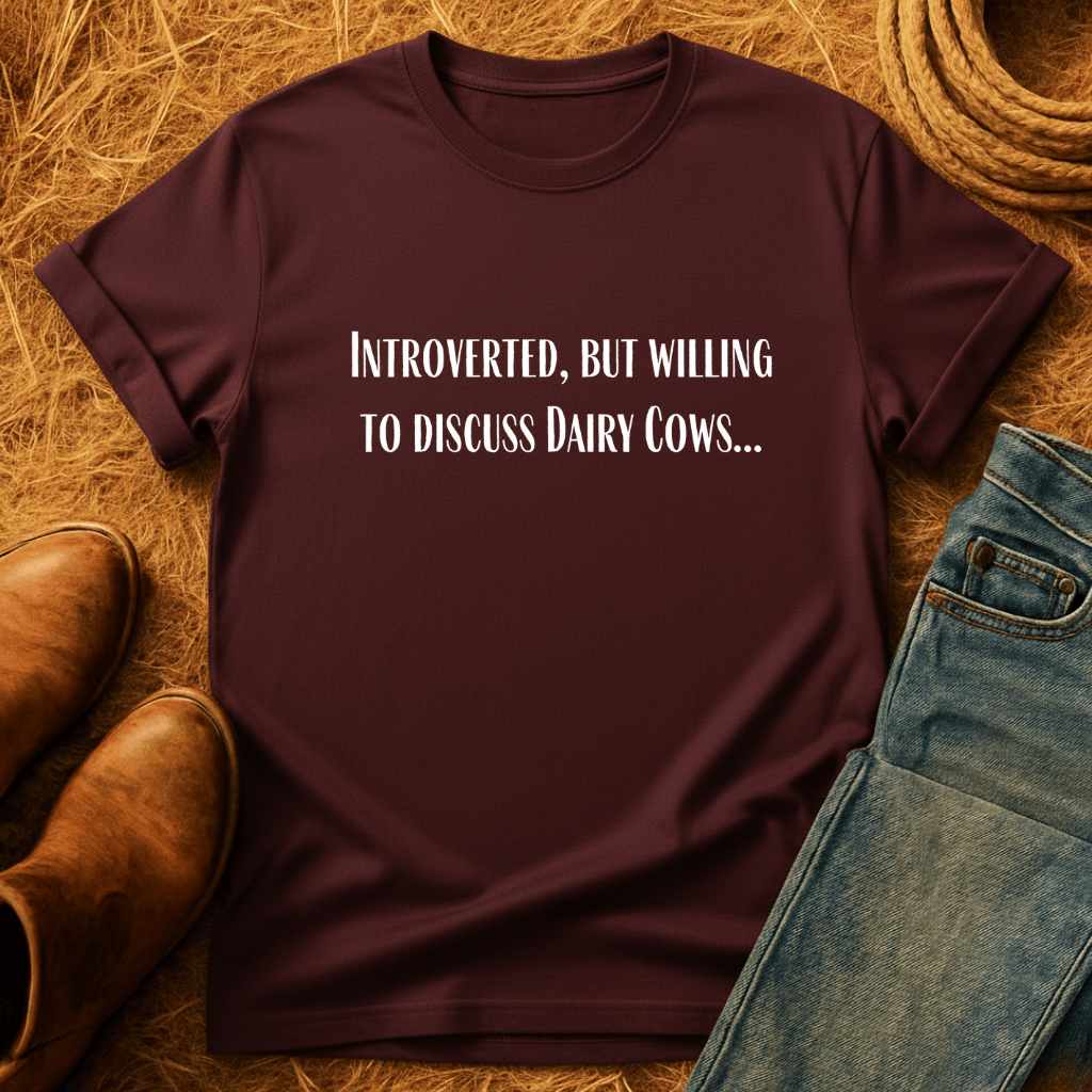 Willing To Talk Dairy Cows T-Shirt