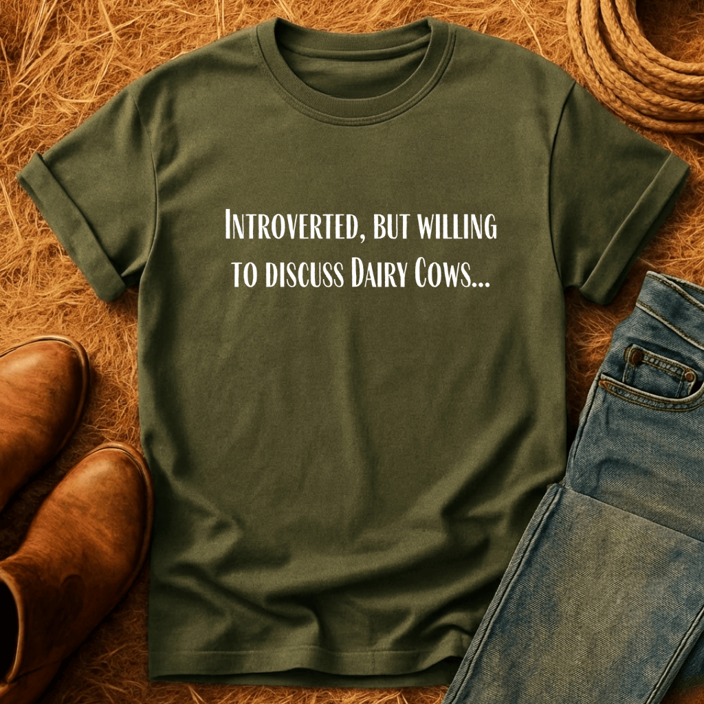 Willing To Talk Dairy Cows T-Shirt
