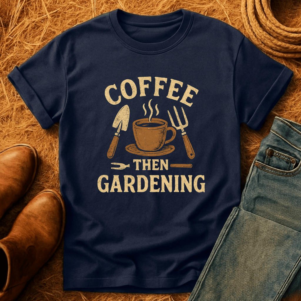 Coffee, Then Gardening T-Shirt