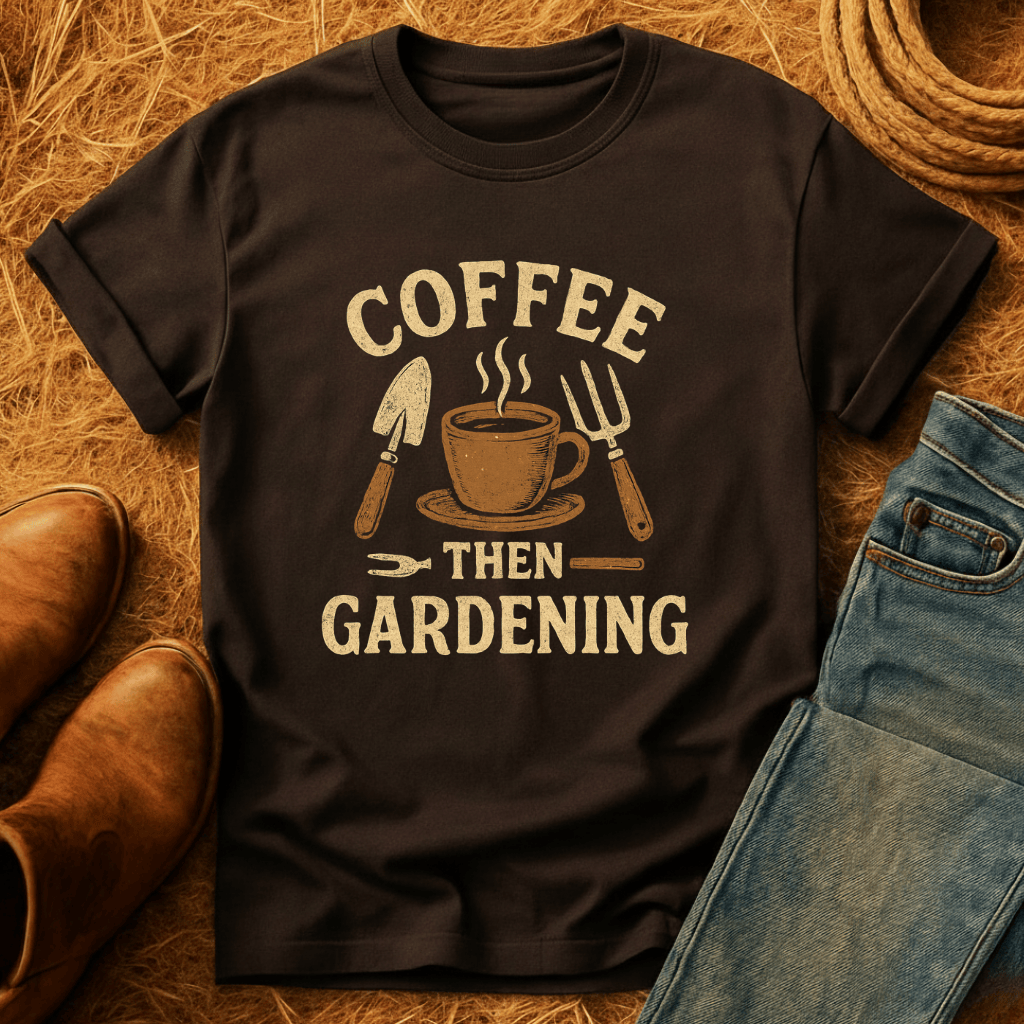 Coffee, Then Gardening T-Shirt
