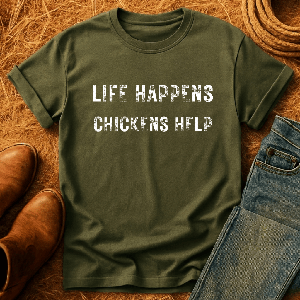 Life Happens. Chickens Help T-Shirt