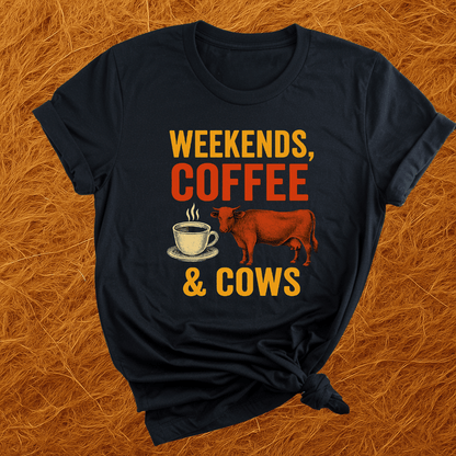 Weekends, Coffee & Cows T-Shirt