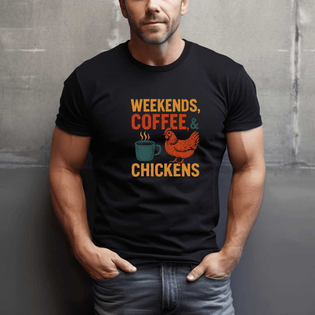 Weekends, Coffee & Chickens T-Shirt