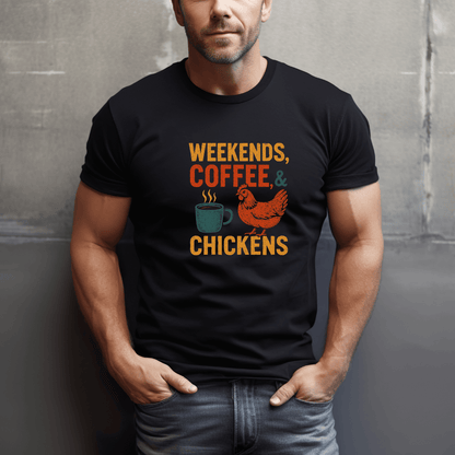 Weekends, Coffee & Chickens T-Shirt