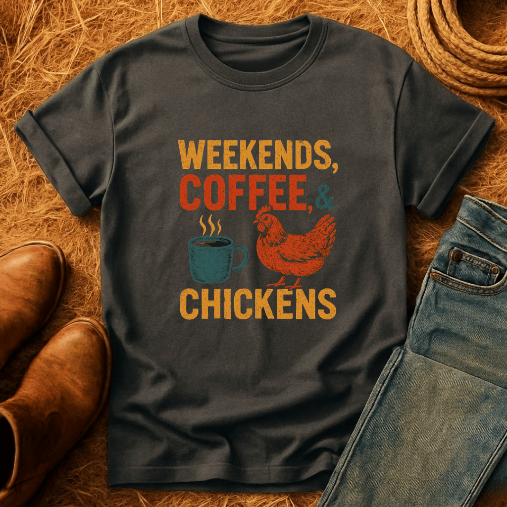 Weekends, Coffee & Chickens T-Shirt