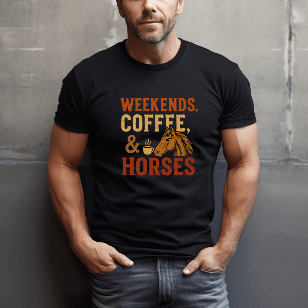 Weekends, Coffee & Horses T-Shirt