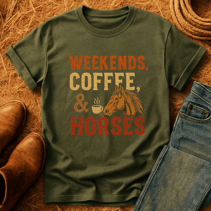 Weekends, Coffee & Horses T-Shirt