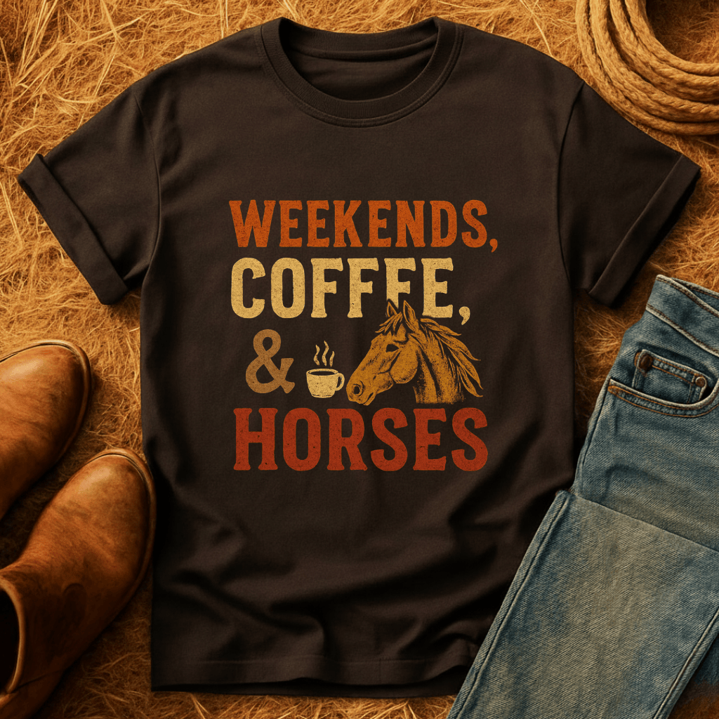 Weekends, Coffee & Horses T-Shirt
