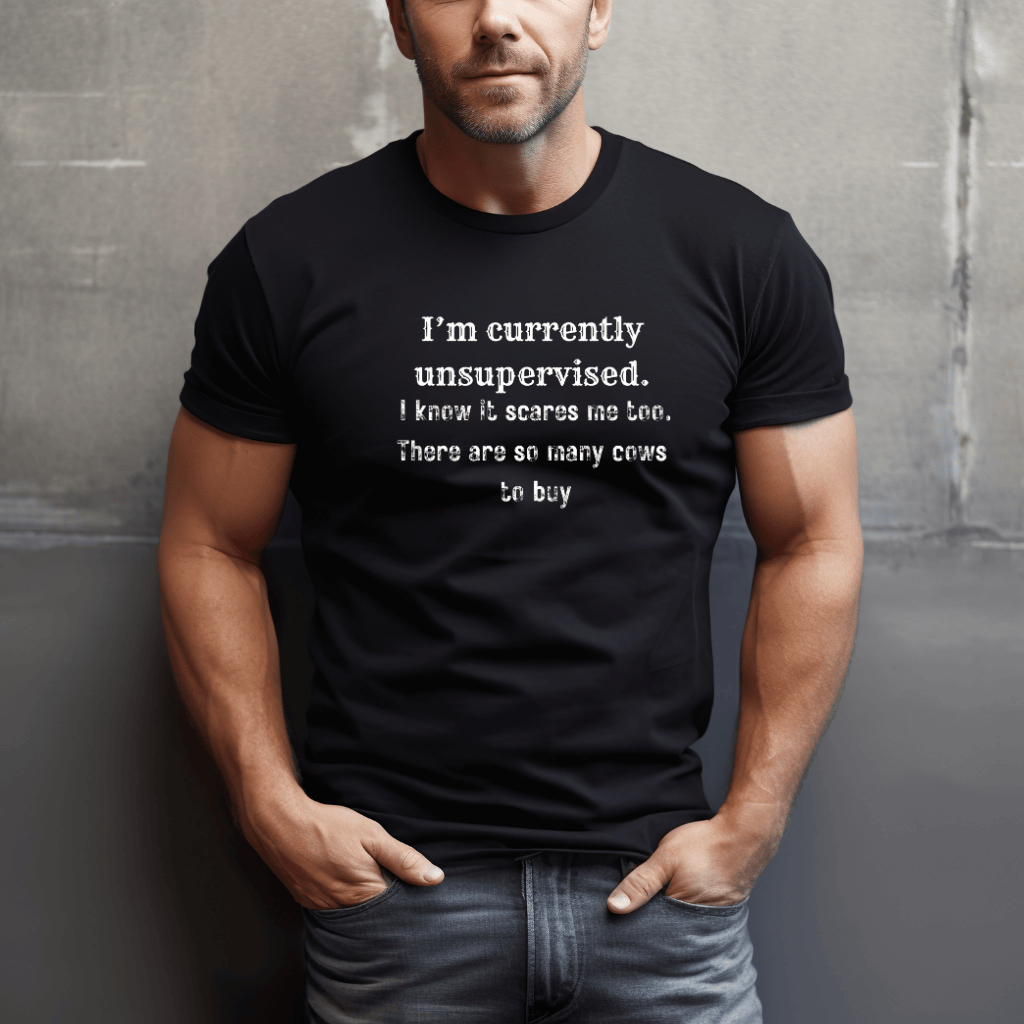 Unsupervised With Cows T-Shirt