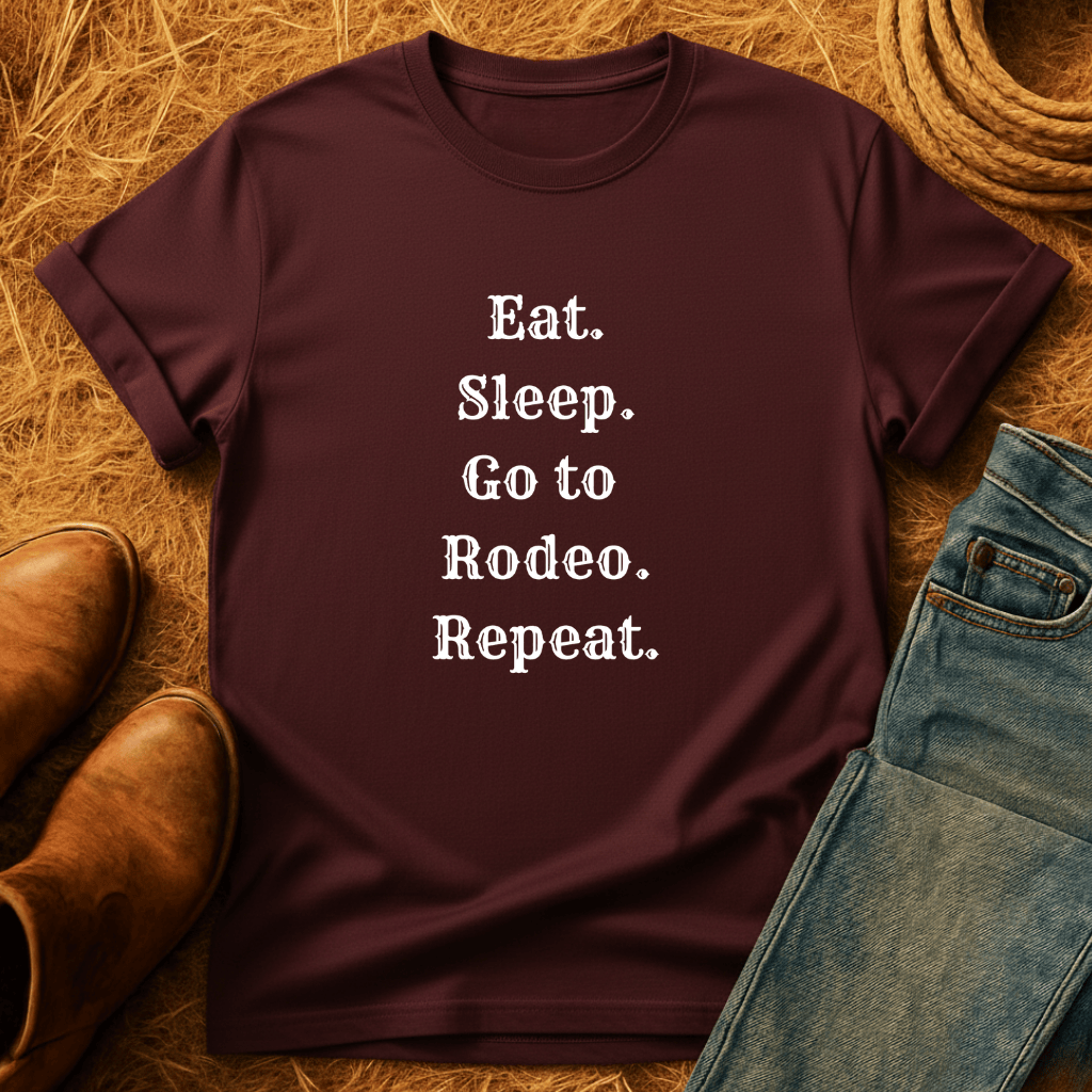 Eat, Sleep, Rodeo, Repeat T-Shirt