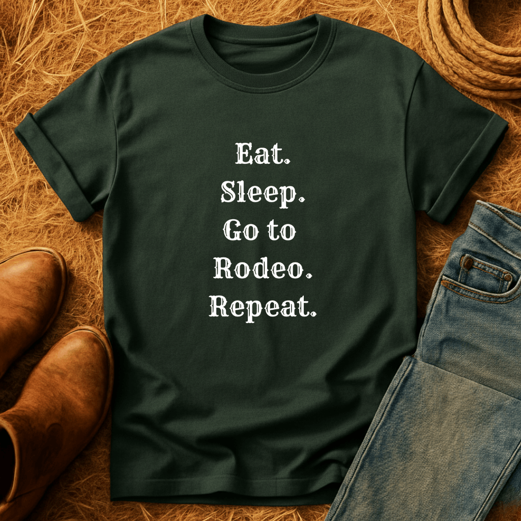 Eat, Sleep, Rodeo, Repeat T-Shirt