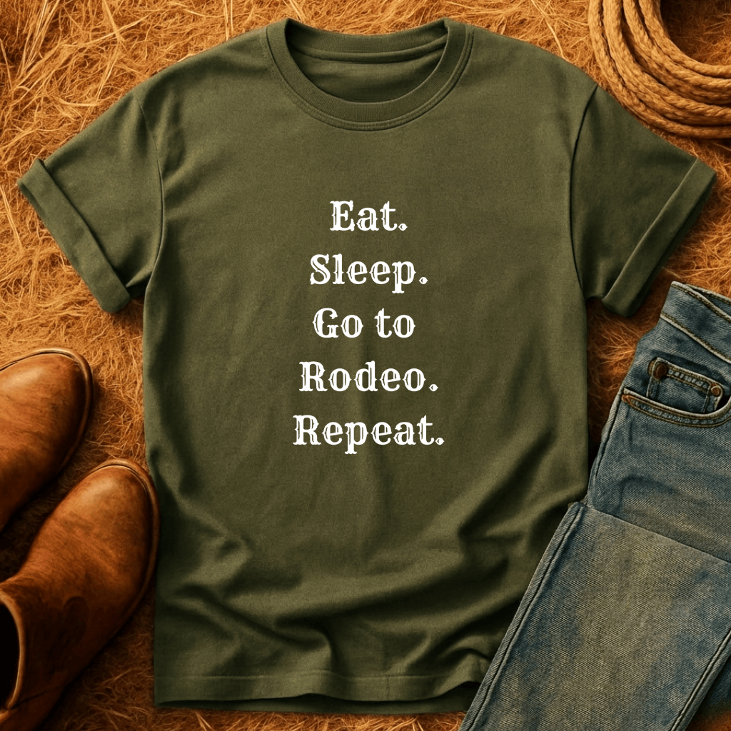 Eat, Sleep, Rodeo, Repeat T-Shirt