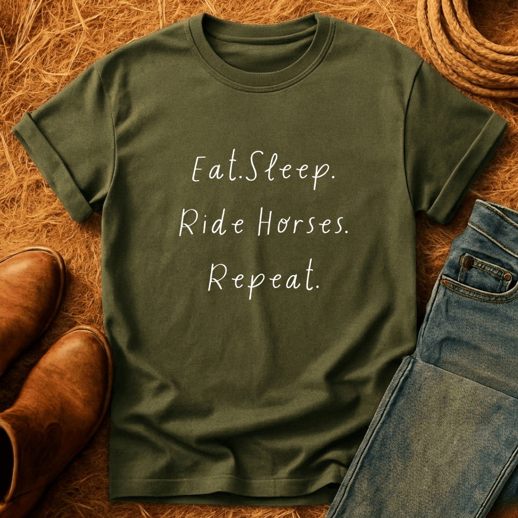 Eat, Sleep, Horses, Repeat T-Shirt