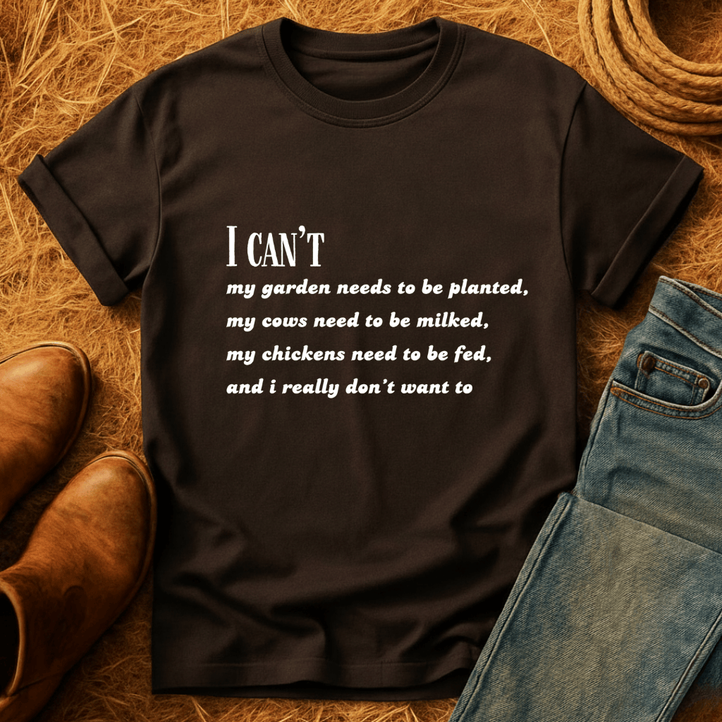 I Can't T-Shirt