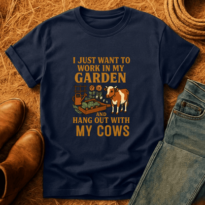 Just Gardening And Cows T-Shirt