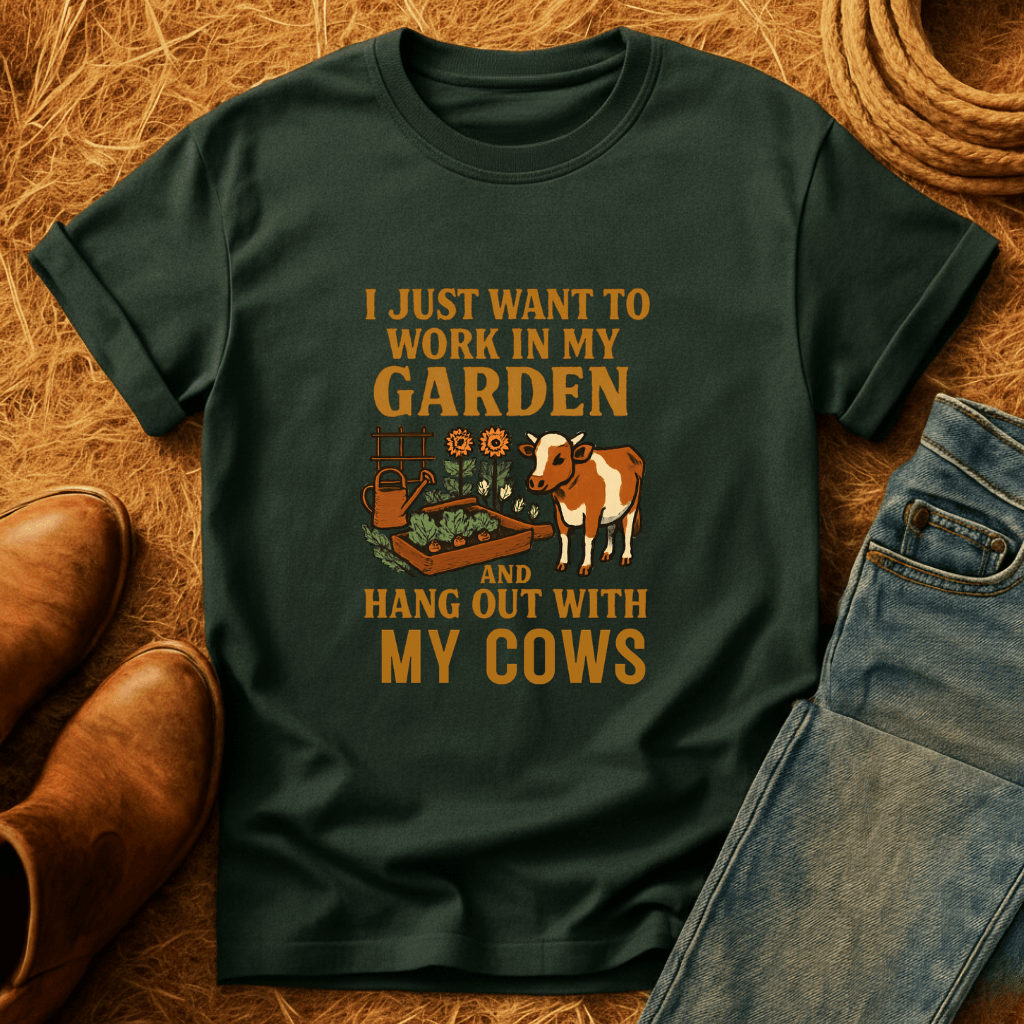 Just Gardening And Cows T-Shirt