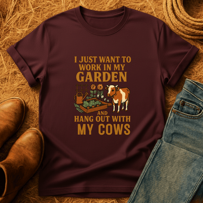 Just Gardening And Cows T-Shirt