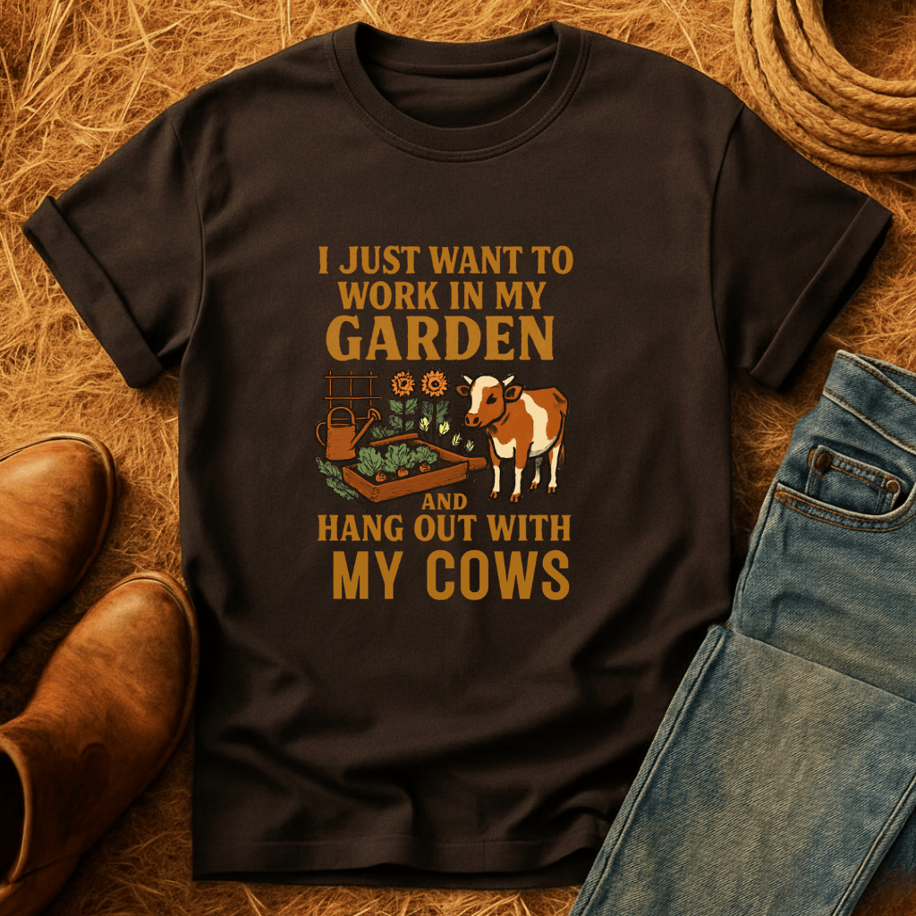 Just Gardening And Cows T-Shirt