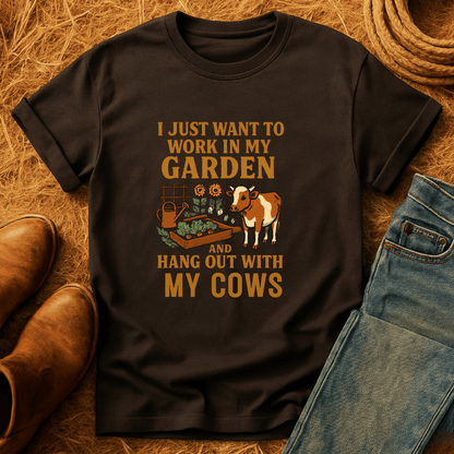 Just Gardening And Cows T-Shirt