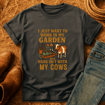 Just Gardening And Cows T-Shirt